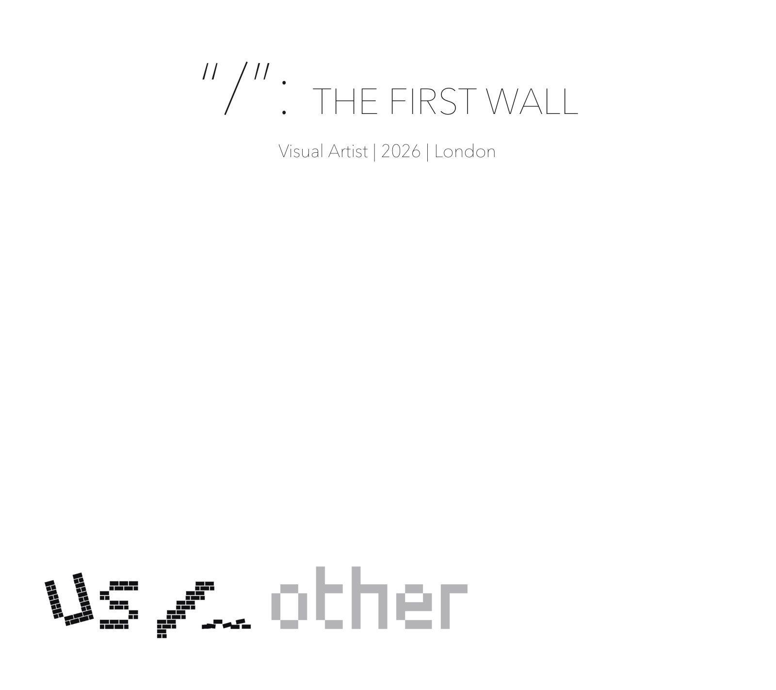The First Wall &mdash; page 1